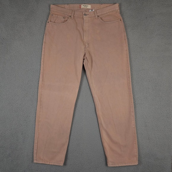 Levi's Other - Vintage Levis 550 Jeans Men 38x32 Bleached Gray Pink Relaxed Fit Baggy Denim Y2K